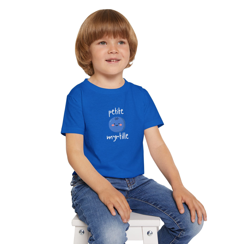 Petite Myrtille French Toddler T-Shirt — Cute Blueberry Graphic Tee for Babies & Toddlers Kids clothes La Vie Bien Petite Myrtille French Toddler T-Shirt — Cute Blueberry Graphic Tee for Babies & Toddlers