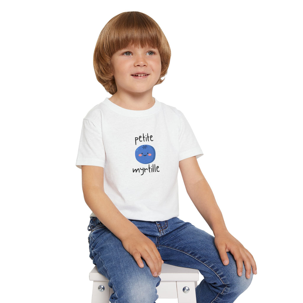 Petite Myrtille French Toddler T-Shirt — Cute Blueberry Graphic Tee for Babies & Toddlers Kids clothes La Vie Bien Petite Myrtille French Toddler T-Shirt — Cute Blueberry Graphic Tee for Babies & Toddlers