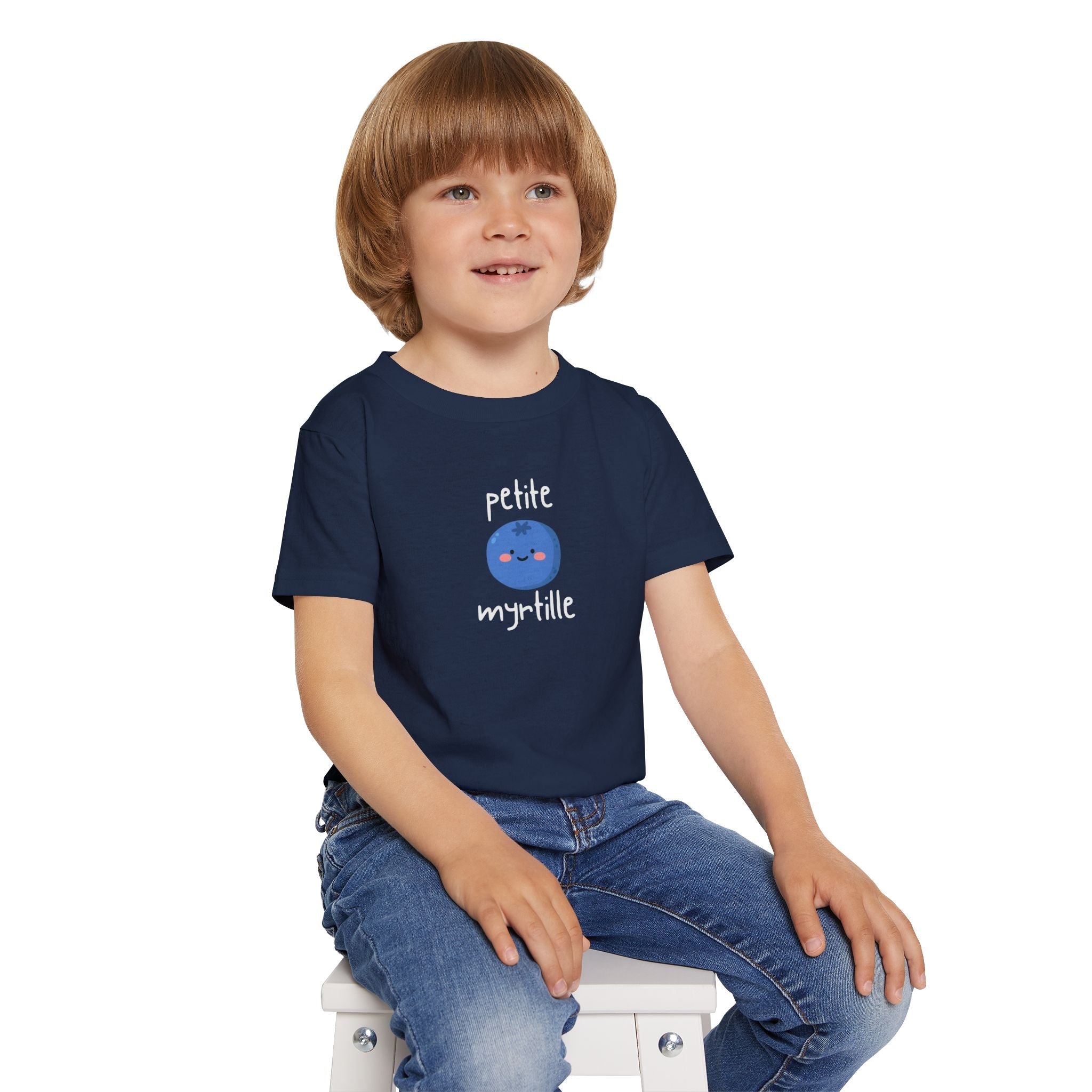 Petite Myrtille French Toddler T-Shirt — Cute Blueberry Graphic Tee for Babies & Toddlers Kids clothes La Vie Bien Petite Myrtille French Toddler T-Shirt — Cute Blueberry Graphic Tee for Babies & Toddlers
