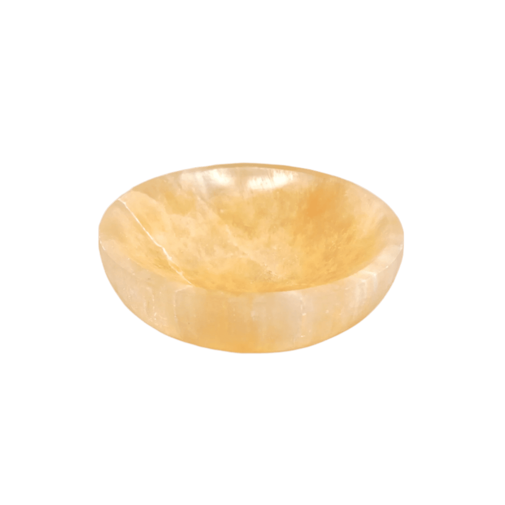 Petite Orange Selenite Bowl