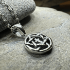 Petite Star of David Cross Necklace in Sterling Silver Pendant La Vie Bien Petite Star of David Cross Necklace in Sterling Silver