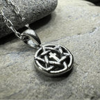 Petite Star of David Cross Necklace in Sterling Silver Pendant La Vie Bien Petite Star of David Cross Necklace in Sterling Silver