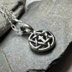 Petite Star of David Cross Necklace in Sterling Silver Pendant La Vie Bien Petite Star of David Cross Necklace in Sterling Silver