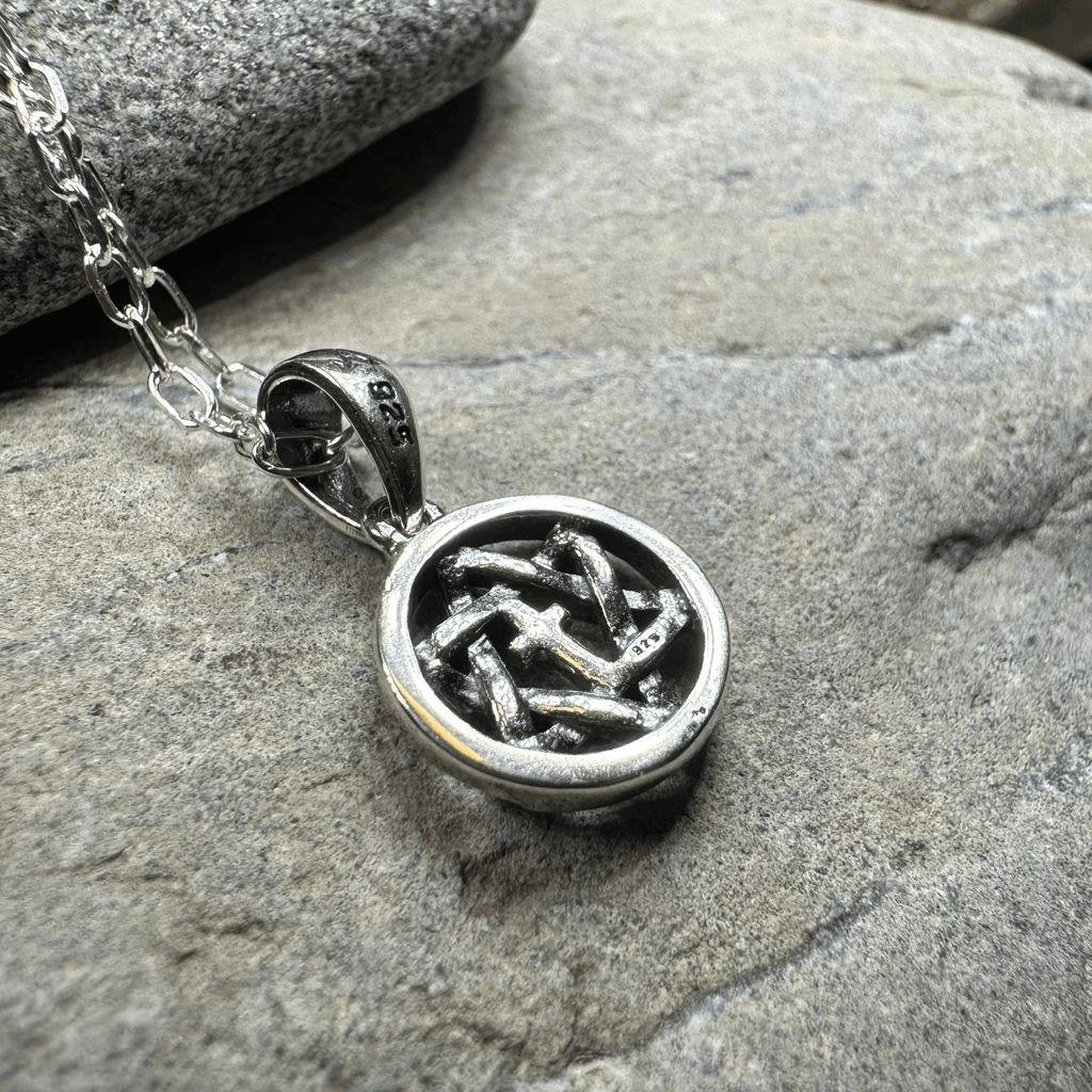 Petite Star of David Cross Necklace in Sterling Silver Pendant La Vie Bien Petite Star of David Cross Necklace in Sterling Silver