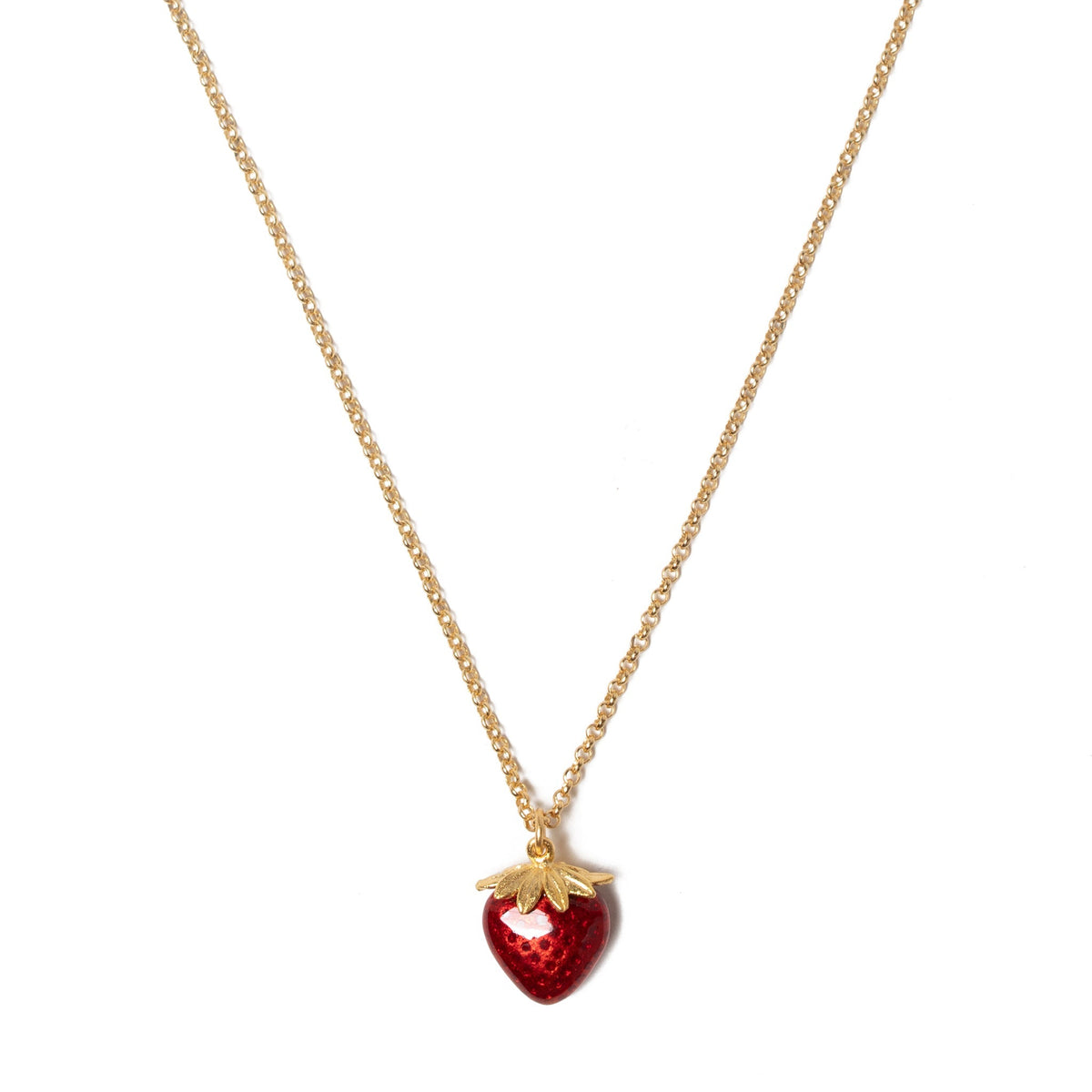 Petite Strawberry Pendant JEWELRY La Vie Bien Petite Strawberry Pendant