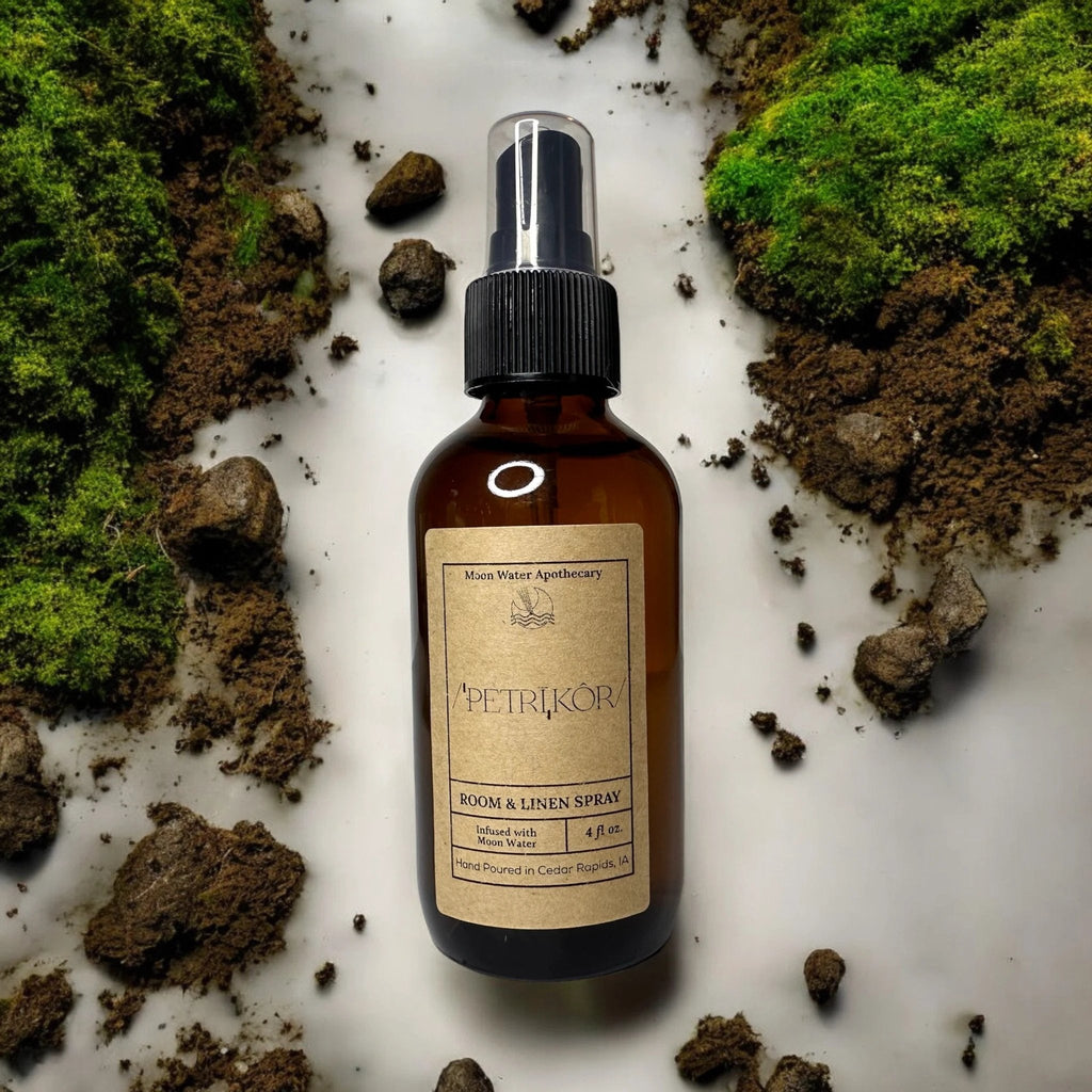 Petrichor - /ˈpetrīˌkôr/ - The Smell of Rain - ROOM & LINEN SPRAY - by Moon Water Apothecary!
