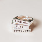 PETTY Gold or Silver Flat Top Ring Rings La Vie Bien PETTY Gold or Silver Flat Top Ring