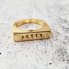 PETTY Gold or Silver Flat Top Ring Rings La Vie Bien PETTY Gold or Silver Flat Top Ring