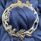 Pewter Oak Leaf & Acorn Scarf Ring - Handmade in England Scarf Ring La Vie Bien Pewter Oak Leaf & Acorn Scarf Ring - Handmade in England