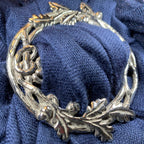 Pewter Oak Leaf & Acorn Scarf Ring - Handmade in England Scarf Ring La Vie Bien Pewter Oak Leaf & Acorn Scarf Ring - Handmade in England