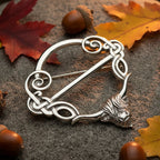 Pewter Scotland Highland Cow Scarf Ring - Handmade in England Scarf Ring La Vie Bien Pewter Scotland Highland Cow Scarf Ring - Handmade in England