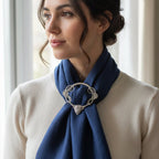 Pewter Scotland Highland Cow Scarf Ring - Handmade in England Scarf Ring La Vie Bien Pewter Scotland Highland Cow Scarf Ring - Handmade in England