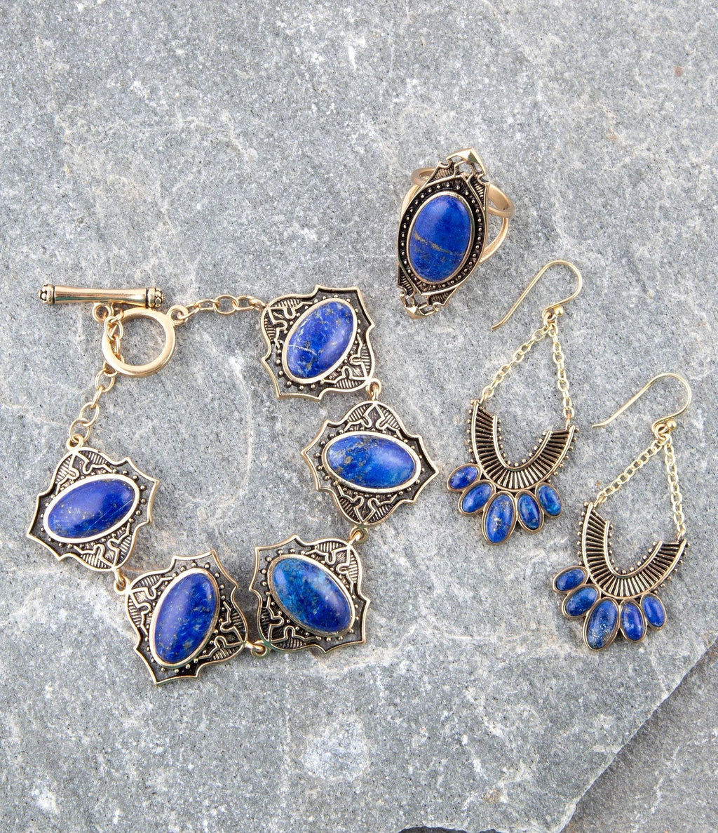 Phantom Lapis Toggle Bracelet by Barse Jewelry
