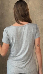 Women’s Bamboo Lounge Set - Lounge T-Shirt + Lounge Shorts by Spun Bamboo