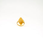Pia Brass Solitaire Double Triangle Ring Rings La Vie Bien Pia Brass Solitaire Double Triangle Ring