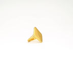 Pia Brass Solitaire Double Triangle Ring Rings La Vie Bien Pia Brass Solitaire Double Triangle Ring