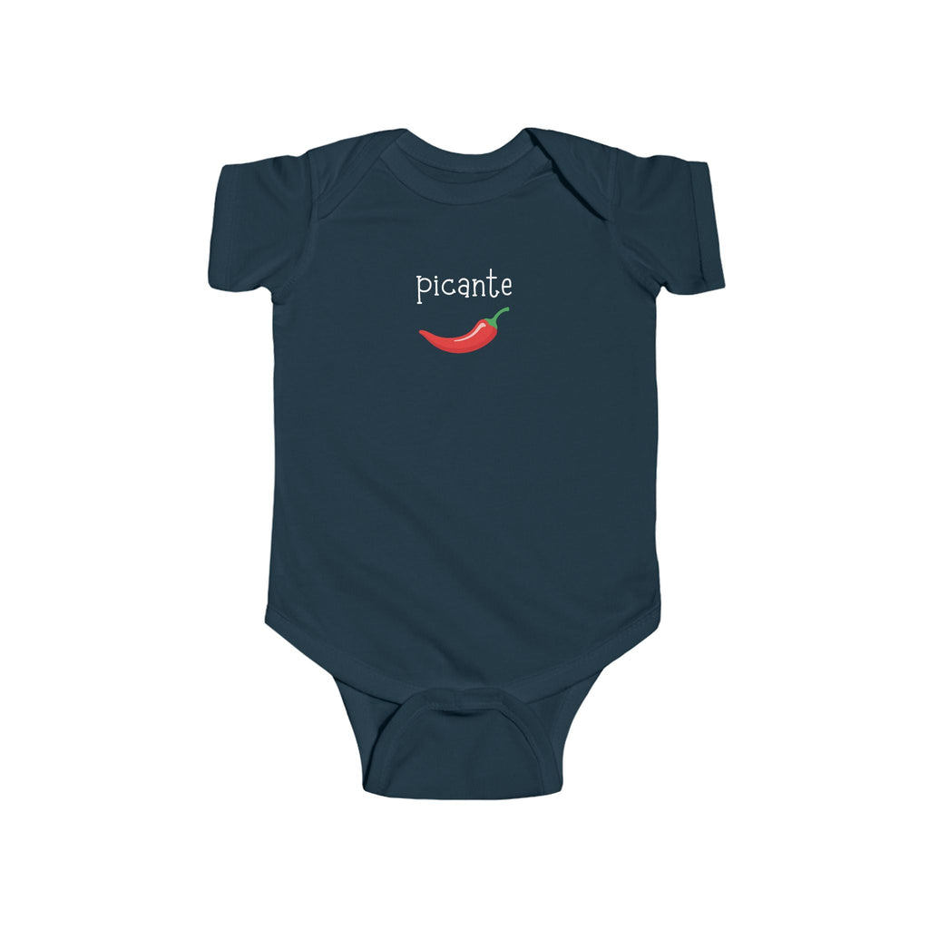 Picante spicy Spanish Chili Pepper Infant Bodysuit, cute pepper Baby outfit Kids clothes La Vie Bien Picante spicy Spanish Chili Pepper Infant Bodysuit, cute pepper Baby outfit