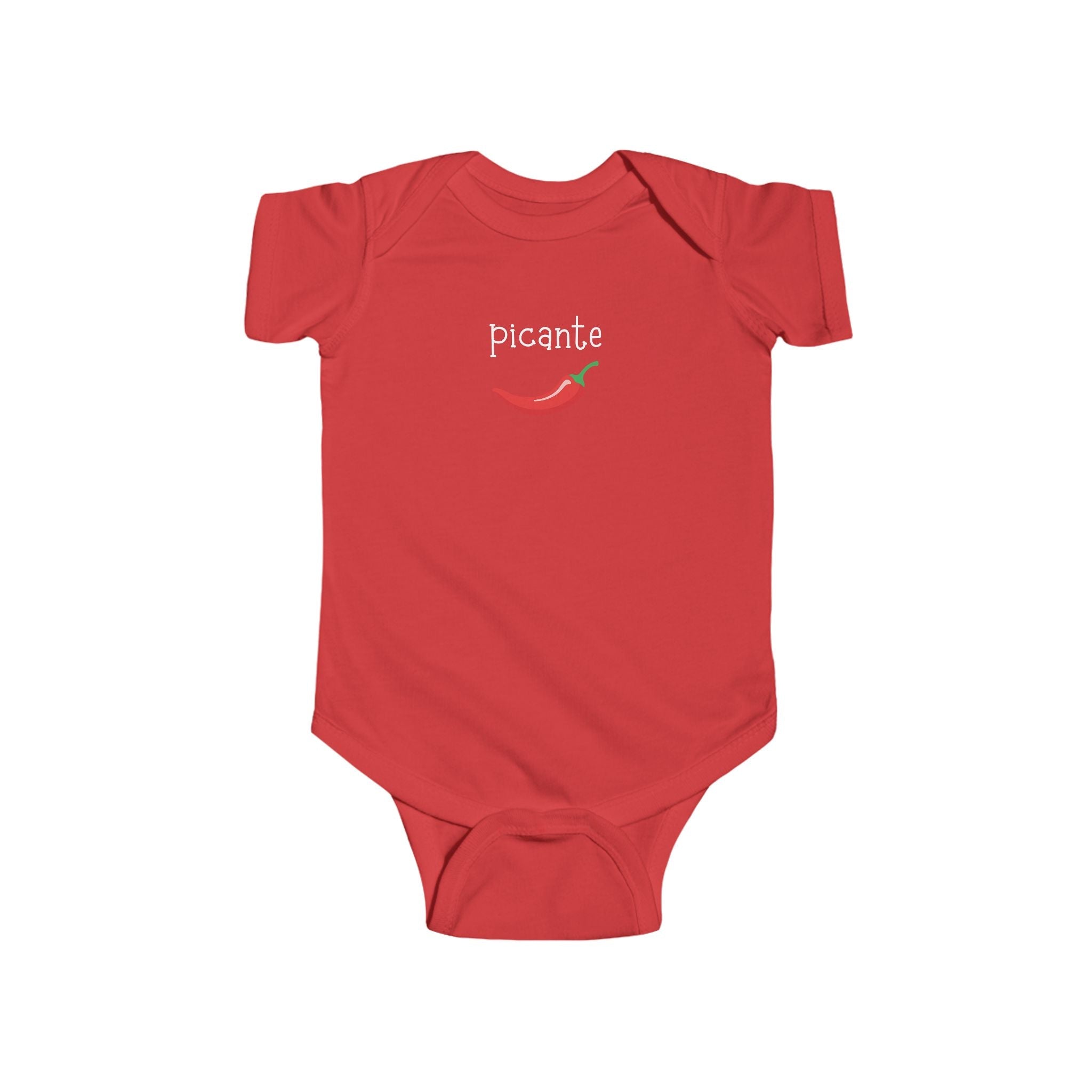 Picante spicy Spanish Chili Pepper Infant Bodysuit, cute pepper Baby outfit Kids clothes La Vie Bien Picante spicy Spanish Chili Pepper Infant Bodysuit, cute pepper Baby outfit