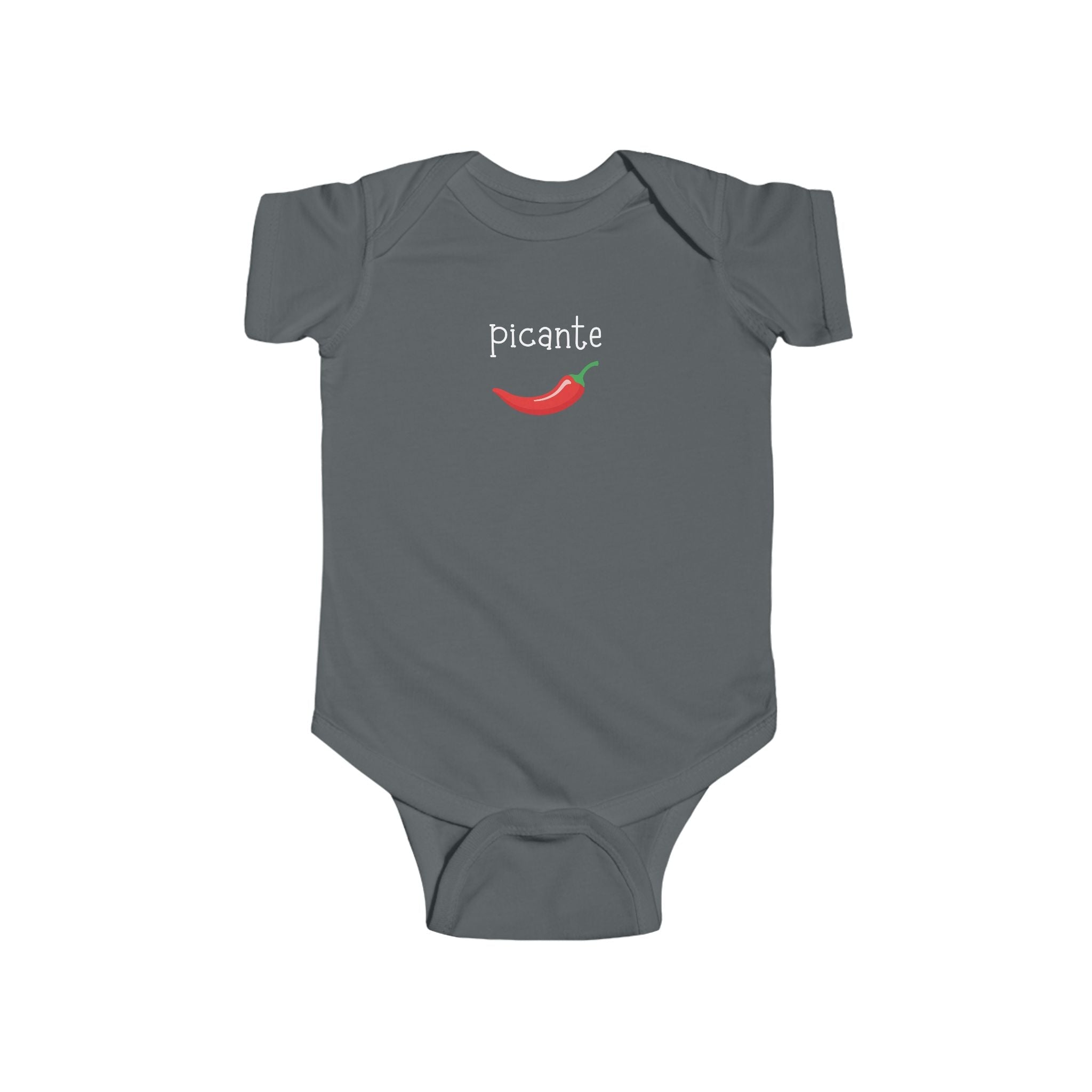 Picante spicy Spanish Chili Pepper Infant Bodysuit, cute pepper Baby outfit Kids clothes La Vie Bien Picante spicy Spanish Chili Pepper Infant Bodysuit, cute pepper Baby outfit