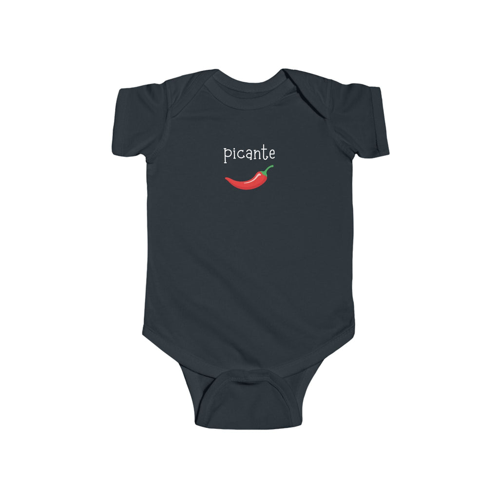 Picante spicy Spanish Chili Pepper Infant Bodysuit, cute pepper Baby outfit Kids clothes La Vie Bien Picante spicy Spanish Chili Pepper Infant Bodysuit, cute pepper Baby outfit