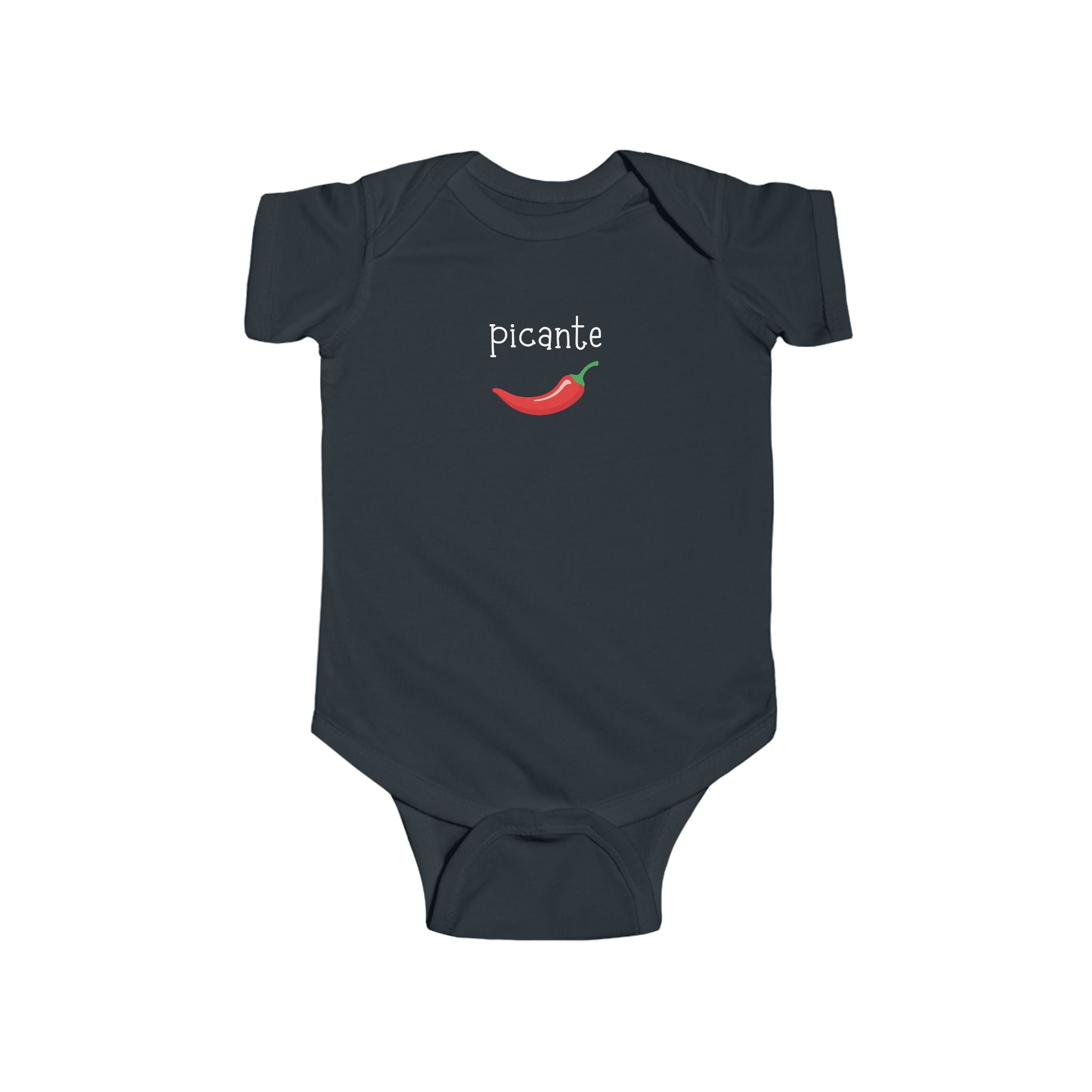 Picante spicy Spanish Chili Pepper Infant Bodysuit, cute pepper Baby outfit Kids clothes La Vie Bien Picante spicy Spanish Chili Pepper Infant Bodysuit, cute pepper Baby outfit