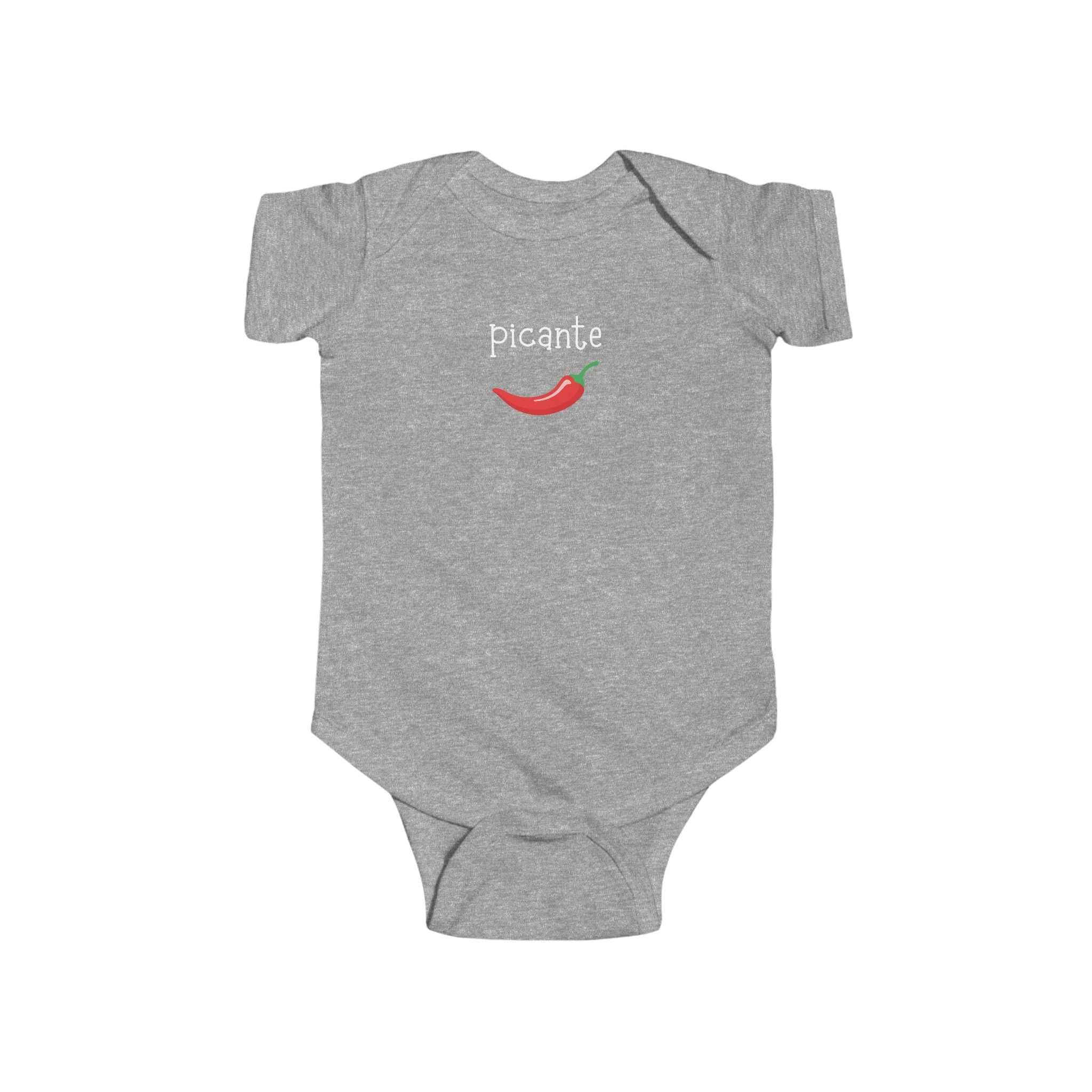 Picante spicy Spanish Chili Pepper Infant Bodysuit, cute pepper Baby outfit Kids clothes La Vie Bien Picante spicy Spanish Chili Pepper Infant Bodysuit, cute pepper Baby outfit