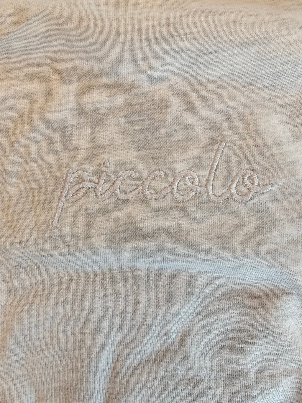 Piccolo Italian embroidered Baby jersey bodysuit, minimalist Italian baby shower outfit Baby bodysuit La Vie Bien Piccolo Italian embroidered Baby jersey bodysuit, minimalist Italian baby shower outfit