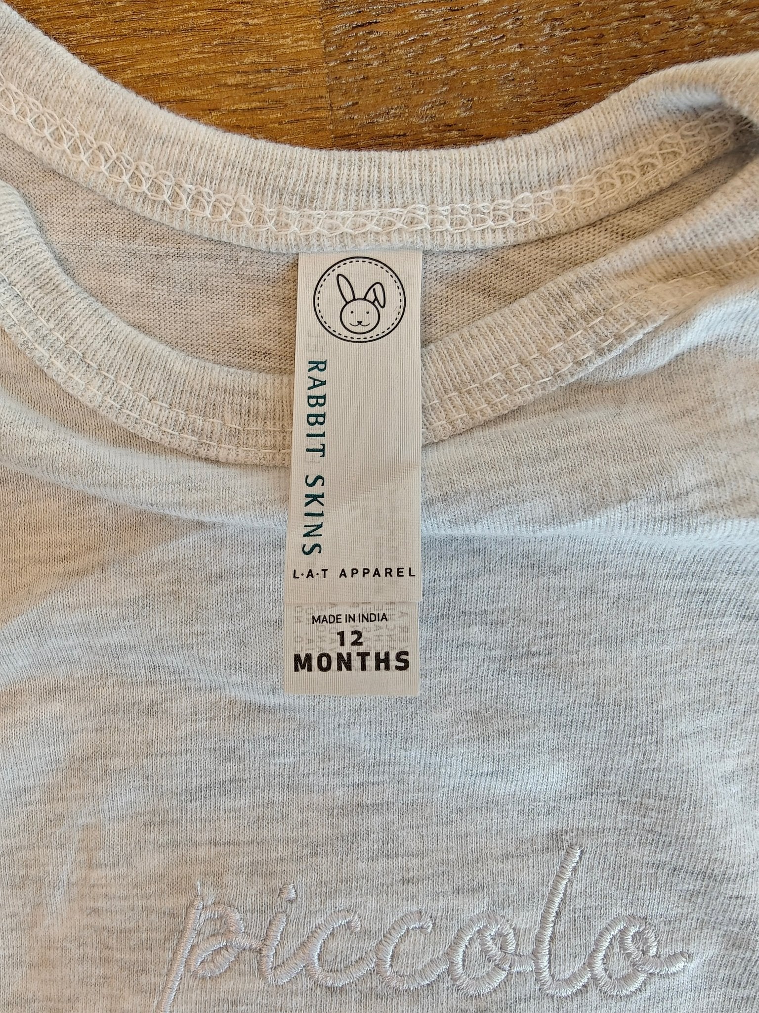 Piccolo Italian embroidered Baby jersey bodysuit, minimalist Italian baby shower outfit Baby bodysuit La Vie Bien Piccolo Italian embroidered Baby jersey bodysuit, minimalist Italian baby shower outfit