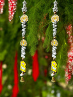 Pichwai, Lotus & Bell Lari, Set of 2 Festive Decor La Vie Bien Pichwai, Lotus & Bell Lari, Set of 2
