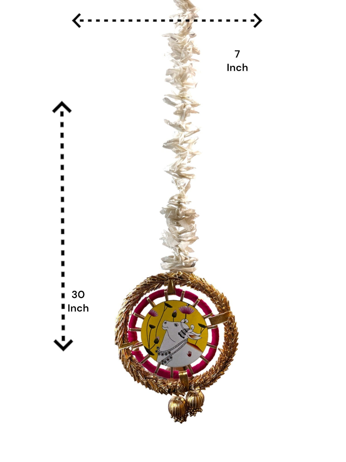 Pichwai, Ring & Tassels Lari, Set of 2 Festive Decor La Vie Bien Pichwai, Ring & Tassels Lari, Set of 2