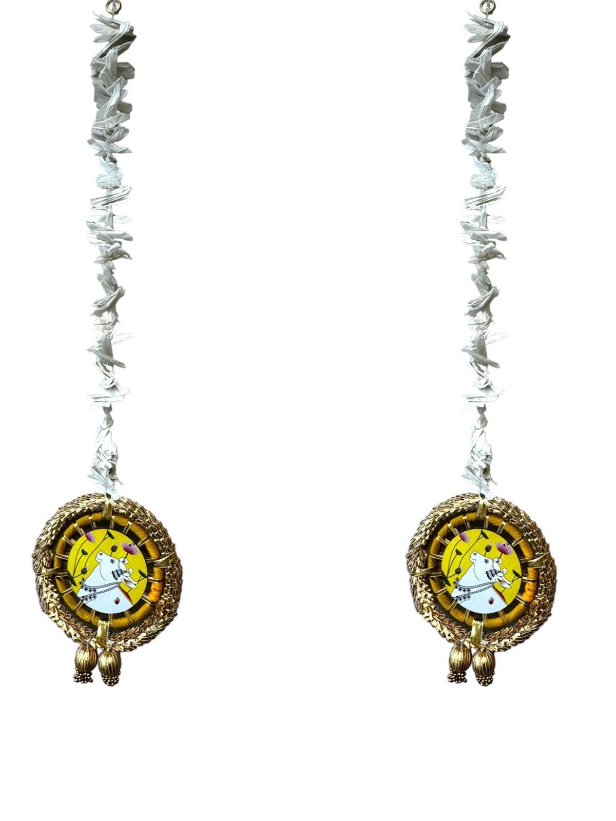 Pichwai, Ring & Tassels Lari, Set of 2 Festive Decor La Vie Bien Pichwai, Ring & Tassels Lari, Set of 2