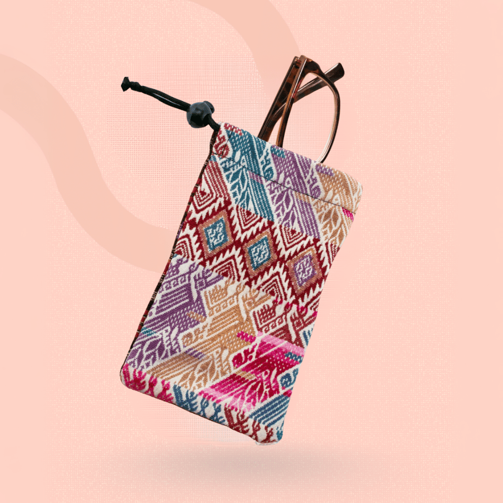 Pick Color: Sunglass | Eyeglass Case Up - cycled Textile One - of - a - kind Huipil - Guatemala Bags La Vie Bien Pick Color: Sunglass | Eyeglass Case Up - cycled Textile One - of - a - kind Huipil - Guatemala