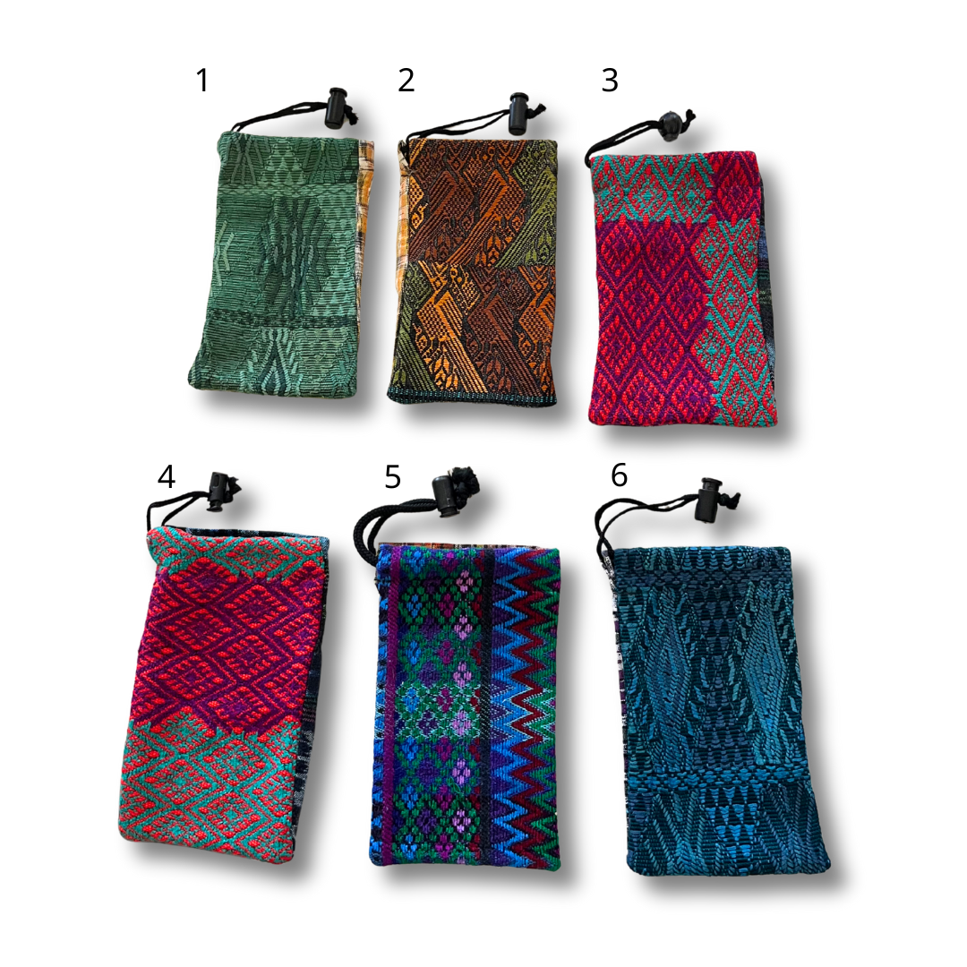 Pick Color: Sunglass | Eyeglass Case Up - cycled Textile One - of - a - kind Huipil - Guatemala Bags La Vie Bien Pick Color: Sunglass | Eyeglass Case Up - cycled Textile One - of - a - kind Huipil - Guatemala