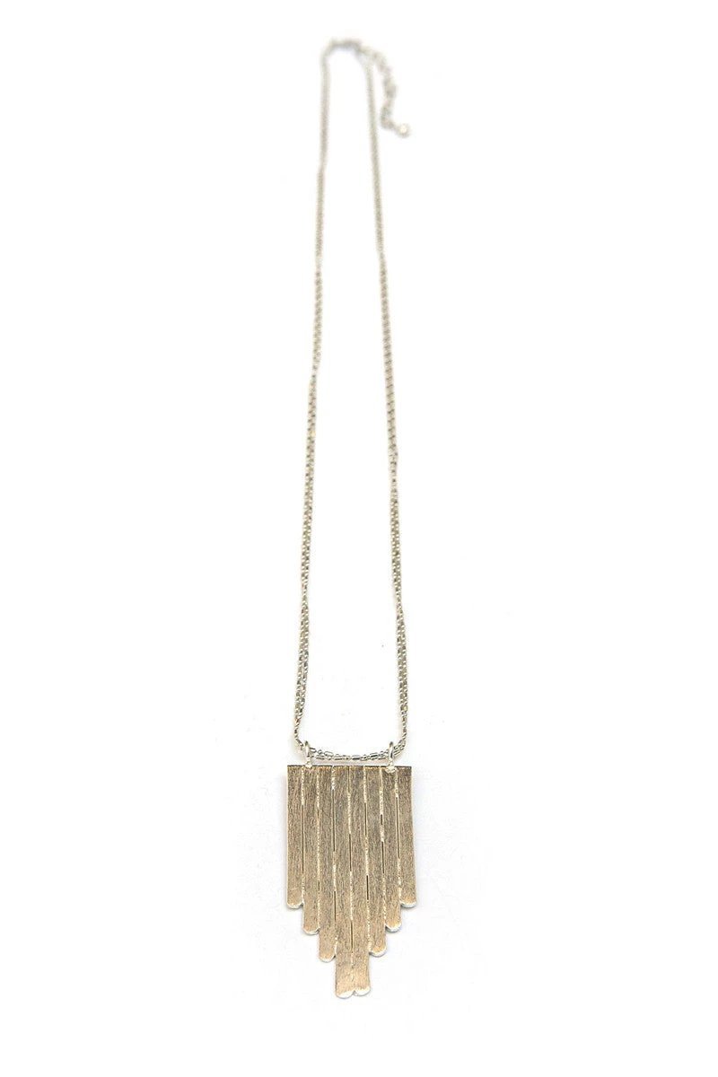 Picket Fence Pendant Necklace by Fair Anita