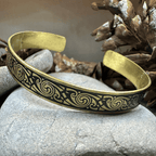 Pictish Bronze Cuff Bracelet Bracelet La Vie Bien Pictish Bronze Cuff Bracelet