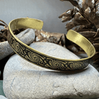 Pictish Bronze Cuff Bracelet Bracelet La Vie Bien Pictish Bronze Cuff Bracelet