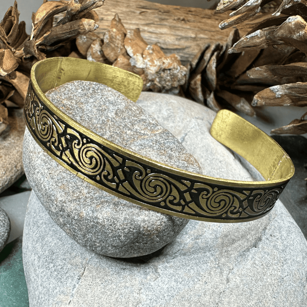 Pictish Bronze Cuff Bracelet Bracelet La Vie Bien Pictish Bronze Cuff Bracelet