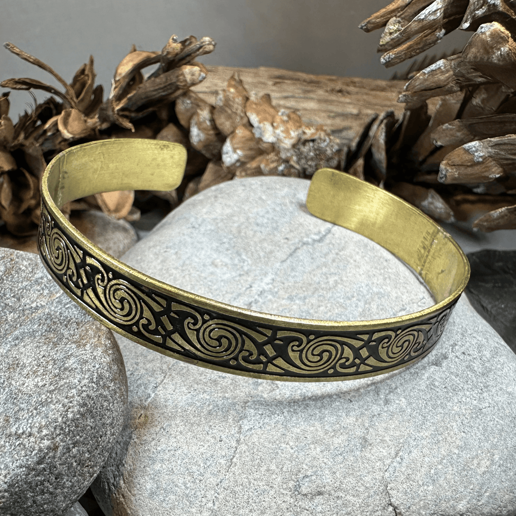 Pictish Bronze Cuff Bracelet Bracelet La Vie Bien Pictish Bronze Cuff Bracelet