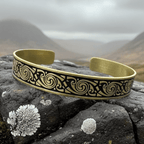 Pictish Bronze Cuff Bracelet Bracelet La Vie Bien Pictish Bronze Cuff Bracelet