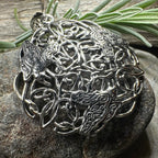 Pictish Triple Celtic Raven Necklace in Sterling Silver Pendant La Vie Bien Pictish Triple Celtic Raven Necklace in Sterling Silver