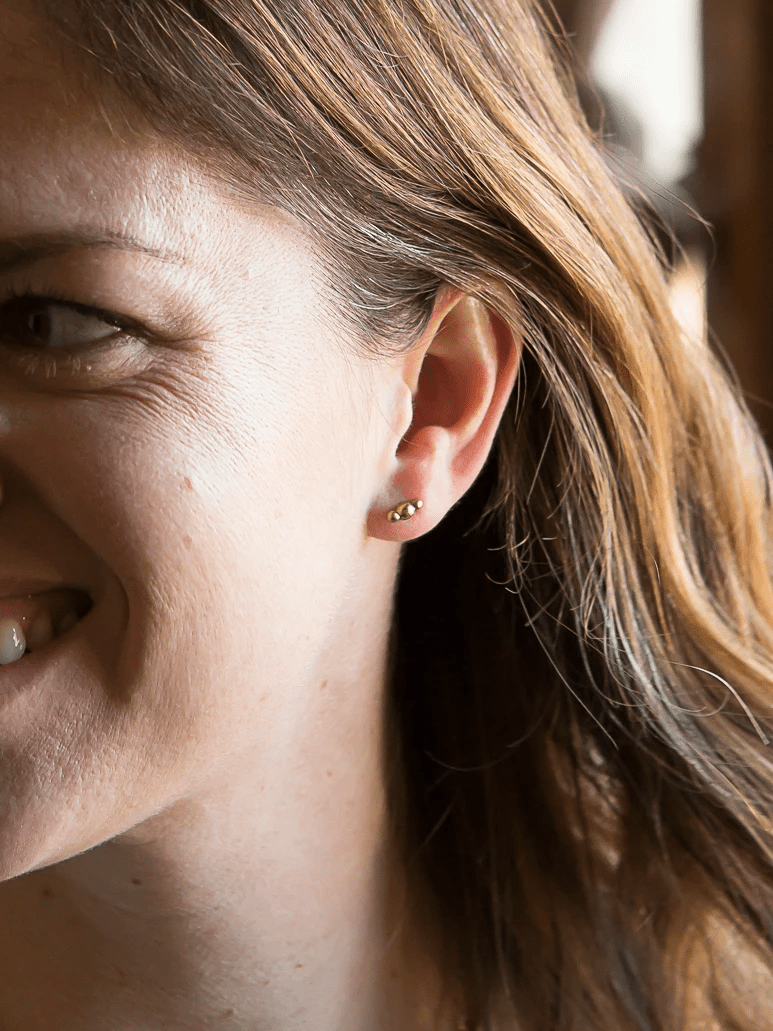 Ping Pong Studs - Brass