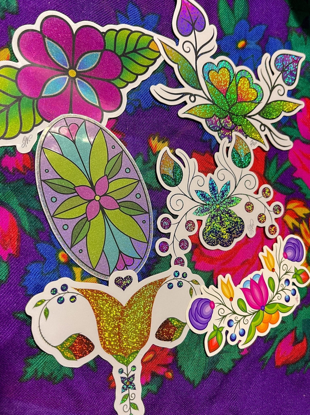 Pink Berries Ojibwe Floral Sticker La Vie Bien Pink Berries Ojibwe Floral Sticker