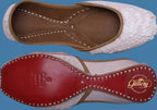 Pink Ethnic Punjabi Leather Jutti with Shell Work | Women's Indian Traditional Wear Mojari | Women's Khussa Shoes | Indian Ballet Flats Jutti La Vie Bien Pink Ethnic Punjabi Leather Jutti with Shell Work | Women's Indian Traditional Wear Mojari | Women's Khussa Shoes | Indian Ballet Flats
