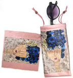 Pink Eye Glass Cover & Lens Cleaning Fabric Eyewear Cases & Holders La Vie Bien Pink Eye Glass Cover & Lens Cleaning Fabric