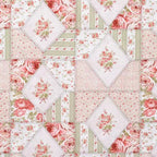 Pink Floral Patch Ruffle Baby Lounger Cover La Vie Bien Pink Floral Patch Ruffle Baby Lounger Cover