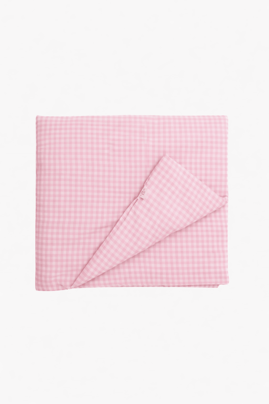 Pink Gingham Crib Quilted Blanket La Vie Bien Pink Gingham Crib Quilted Blanket