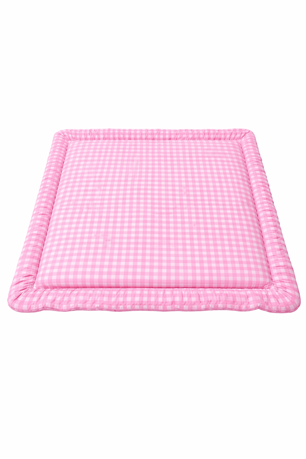 Pink Gingham Padded Baby Play Mat Baby Play Mat La Vie Bien Pink Gingham Padded Baby Play Mat