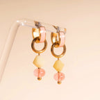 Pink Lemonade Huggie Hoop Charms by Oh Clementine