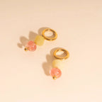 Pink Lemonade Huggie Hoop Charms by Oh Clementine