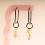 Pink Lemonade Huggie Hoop Charms by Oh Clementine